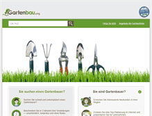 Tablet Screenshot of gartenbau.org